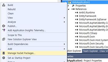 manage nuget package